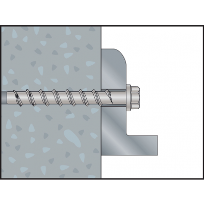 wkręt do betonu BTS 6x55 łeb płaski z gniazdem TX /opk=100szt./ 9ZG655BTSPT CELO (9ZG655BTSPT)